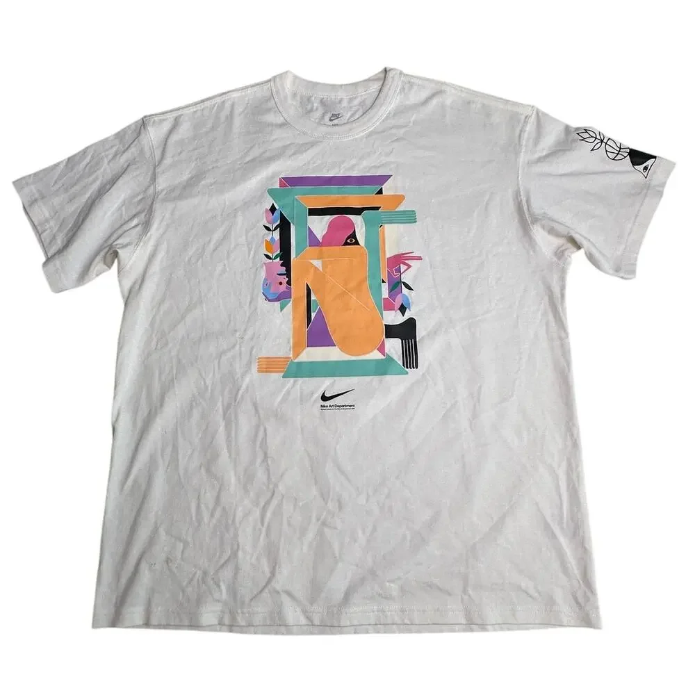 Nike Art Department Richard Colman 2024 Graphic T-Shirt White Men’s L